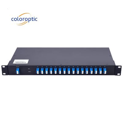 24 canali DWDM Multiplexer ottico passivo / Demultiplexer 1RU Rack