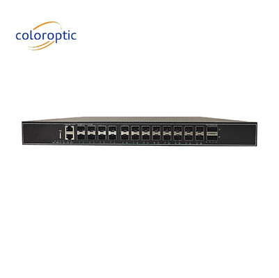 Strato 3 24 Port Gigabit Core Network Switch con porte 24*10GE 2*100GE
