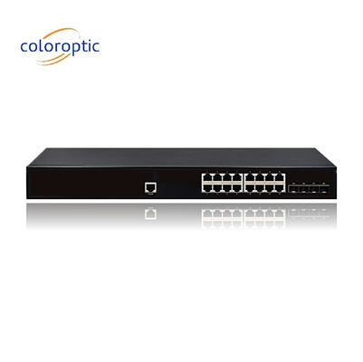 IEEE802.3 Layer 2 POE Switch 16 4GE Porti SFP 10/100/1000M 1 Console Auto MDI/MDIX