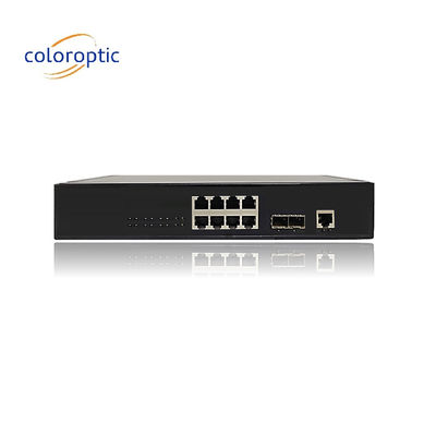 Effettivo Poe Switch 8 Port 10/100/1000M 2*GE SFP Ethernet Uplink 140W