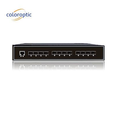 Interruttore Ethernet Intelligente Industriale con 8GE SFP 4 porte 10GE SFP+ 1 Console