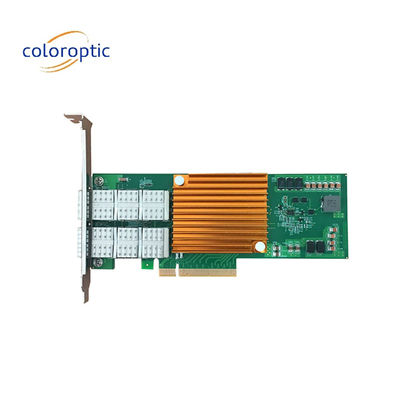 Carte di rete Pcie a doppia porta 25G NIC ottica Adapter bus host PCI Express 2.0