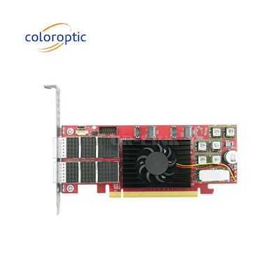 PCIe X16 100G QSFP28 Ethernet Smart Card doppia porta Xilinx Ultrascale+ 16nm Basato