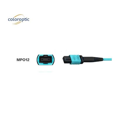 Fibra G652D OM3 MPO Patch Cable lunghezza 1m per le esigenze aziendali