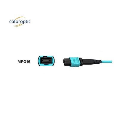 Aqua Color MPO Patch Cord 1m Lunghezza del cavo Modalità Fibra Ottima offerta