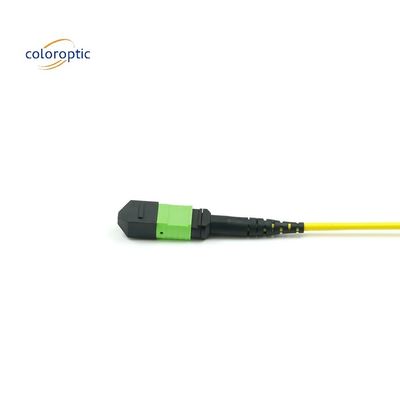 1m Multi Fiber Push On MPO Patch Cord con giacca in PVC Aqua Color