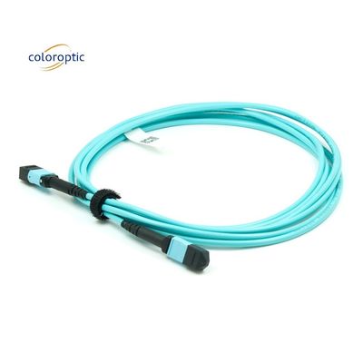 Fibra G652D OM3 MPO Patch Cable lunghezza 1m per le esigenze aziendali