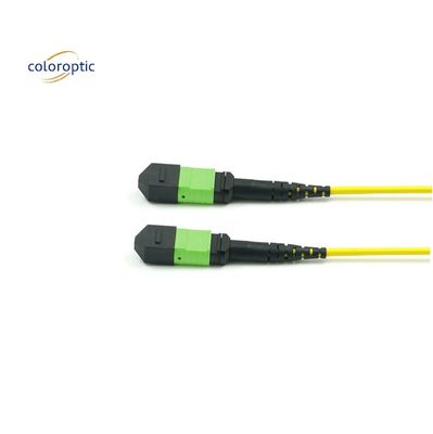Corde di patch in singolo modo ottico passivo MPO-12 / APC-to-MPO12 / APC