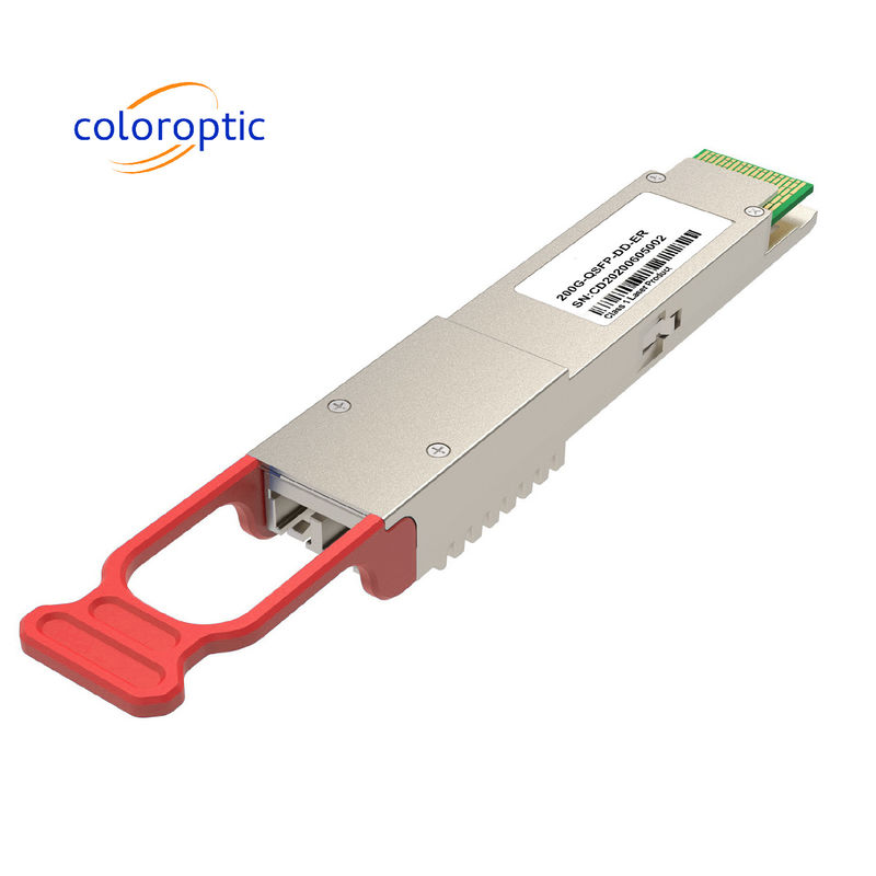 Modulo trasmettitore ottico 200G QSFP-DD ER4 con Ethernet DDM Sfp in tempo reale completo