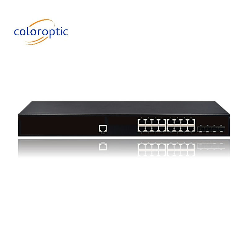 IEEE802.3 Layer 2 POE Switch 16 4GE Porti SFP 10/100/1000M 1 Console Auto MDI/MDIX
