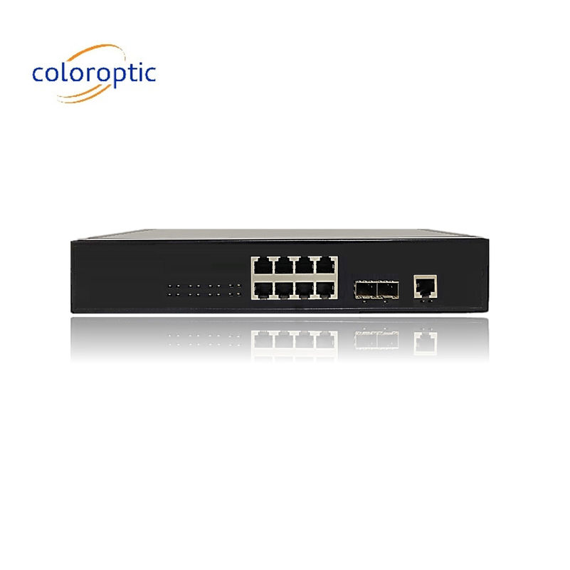 Effettivo Poe Switch 8 Port 10/100/1000M 2*GE SFP Ethernet Uplink 140W