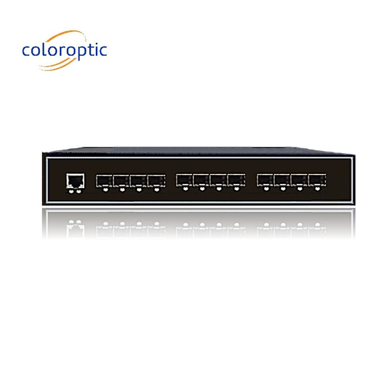 Interruttore Ethernet Intelligente Industriale con 8GE SFP 4 porte 10GE SFP+ 1 Console