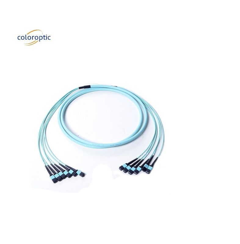 Aqua Color MPO Patch Cord 1m Lunghezza del cavo Modalità Fibra Ottima offerta