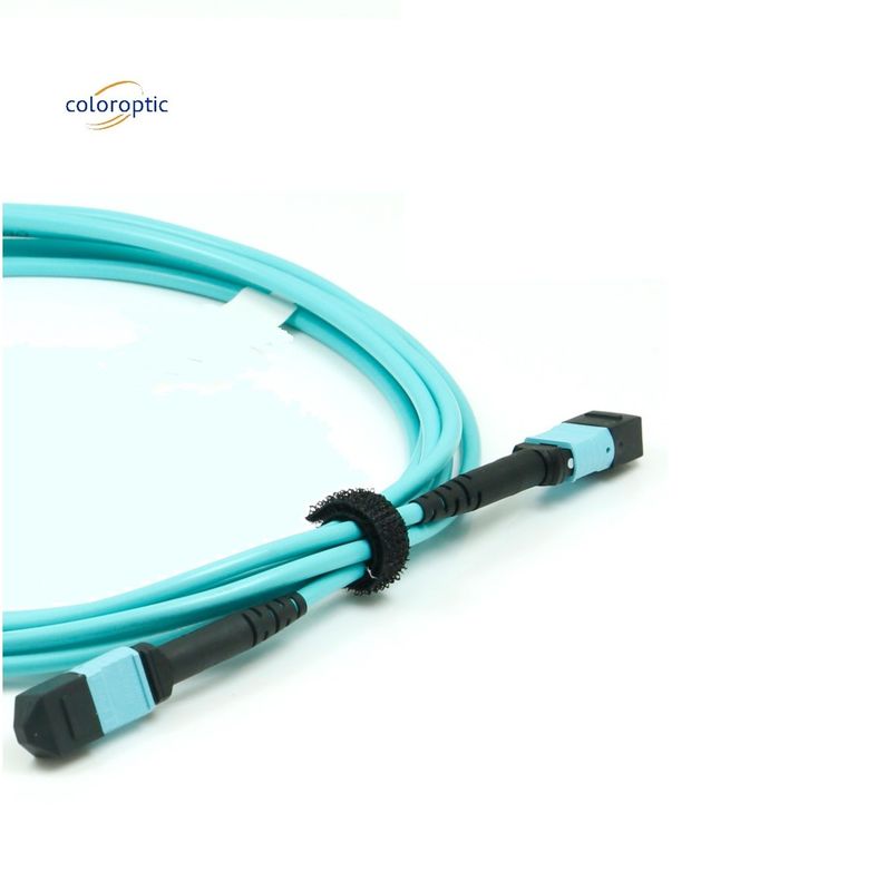 Corde di patch MPO ottica -4°C - 85°C Temperatura di conservazione con connettore