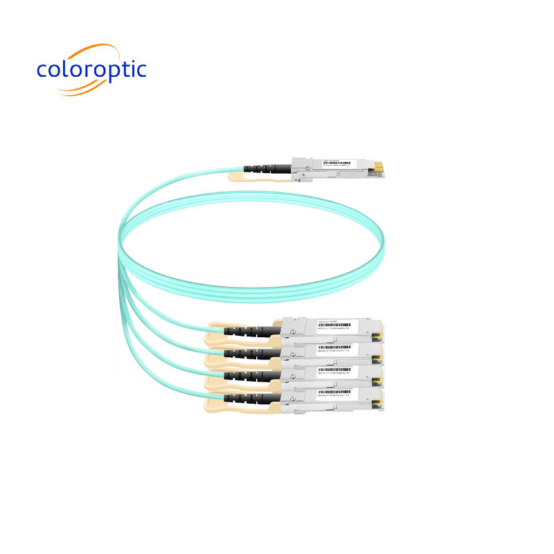 40Gb/s QSFP+ a 4 x 10Gb/s SFP+ Active Optical Cable (AOC) Breakout MSA Standard Compliant
